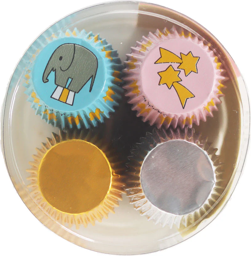 round aluminium candy cup random design 200pc (#56421) - Image 3