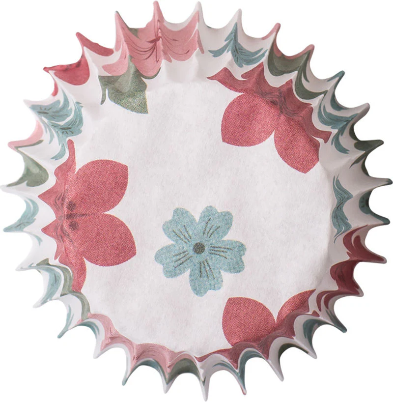 greaseproof baking case 75mm floral 500pcs (#62067) - Image 4