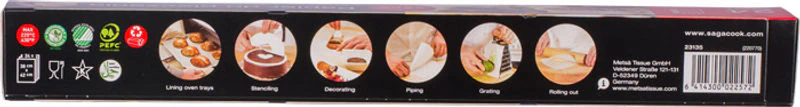 silicone baking paper 38x42cm 24pc (#63912) - Image 4