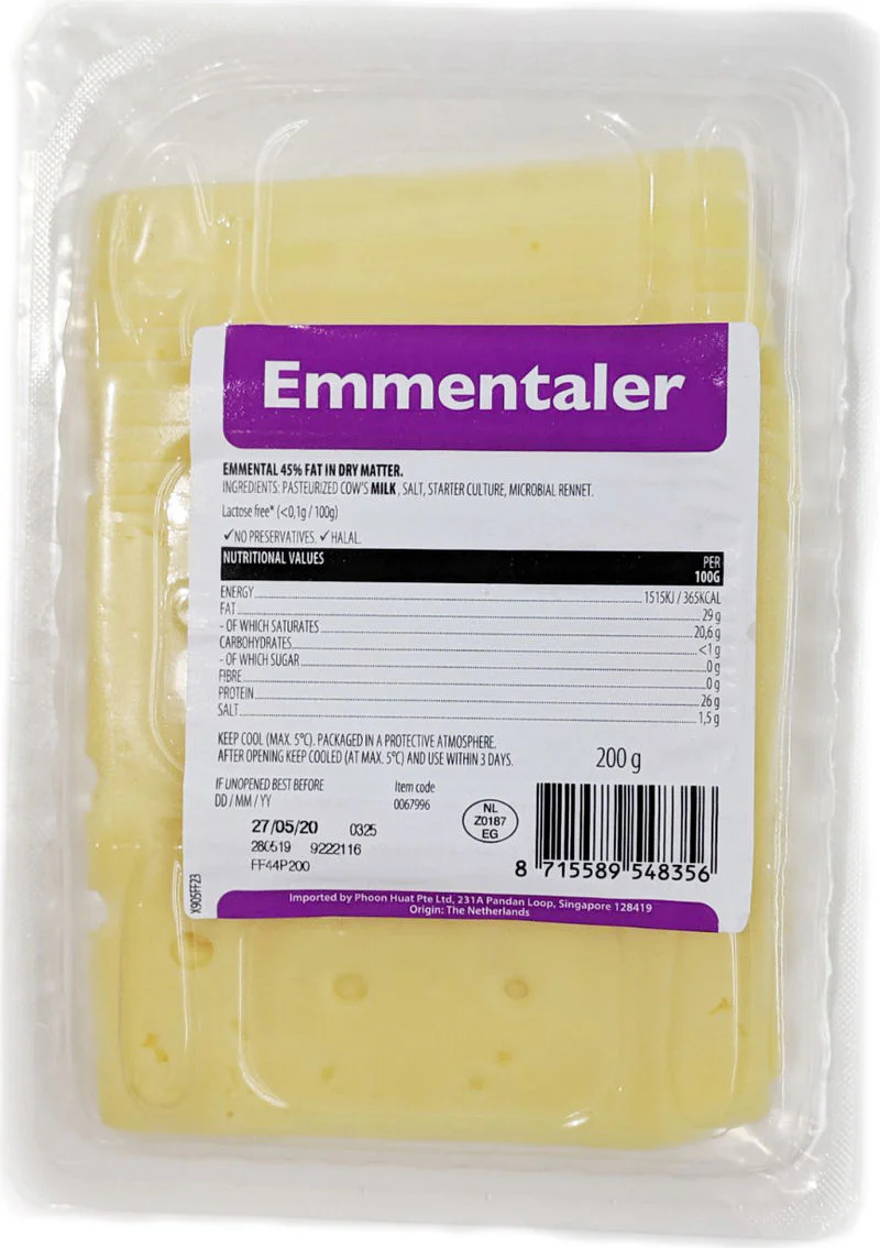emmental cheese natural slices 200g (#67996) - Image 3